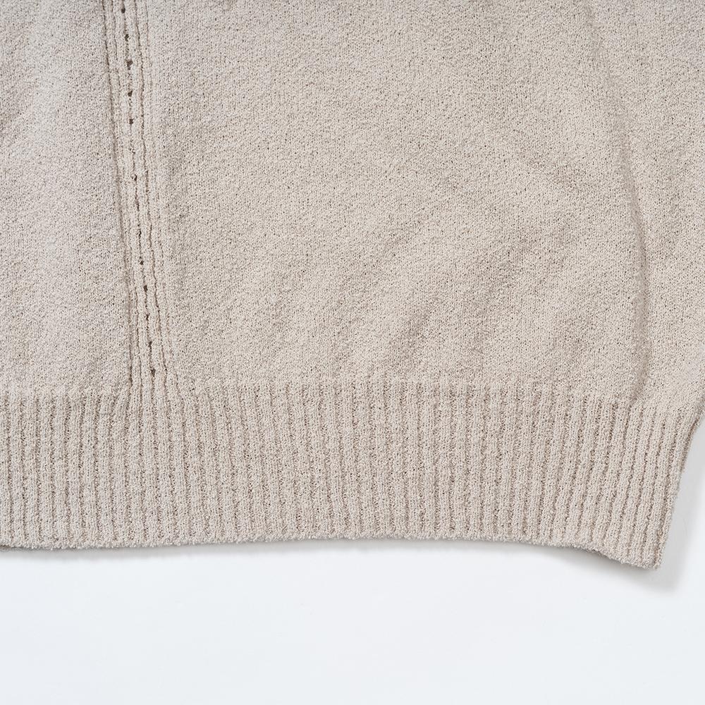 EDWARDMAX Boucle Summer Cotton Collar Knit