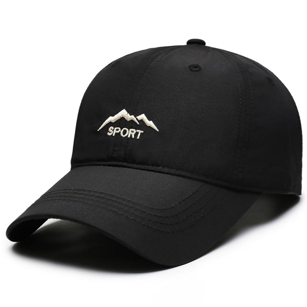 Cappellino da Baseball da Uomo Asciugatura Rapida Traspirante Con Visiera Curva Per Protezione Solare all'Aperto