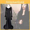 Sexy Morticia Addams Dress Gothic Cosplay Suit From The Addams Family