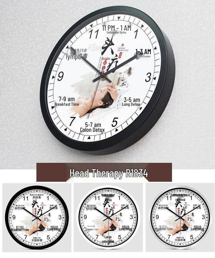 Health Club & Beauty Salon Silent Wall Clock for SPA and Therapies