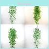 Faux Green Ivy Wall Hanging With Silk Leaves For Home Interior And Photography
