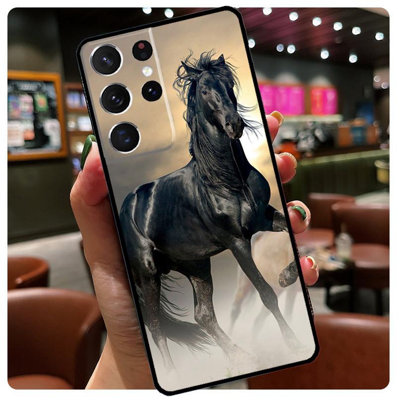Horse Animal Phone Case For Samsung Galaxy S25 Ultra S20 S21 S22 S23 S24 Ultra S9 S10 Plus S25 FE Cover