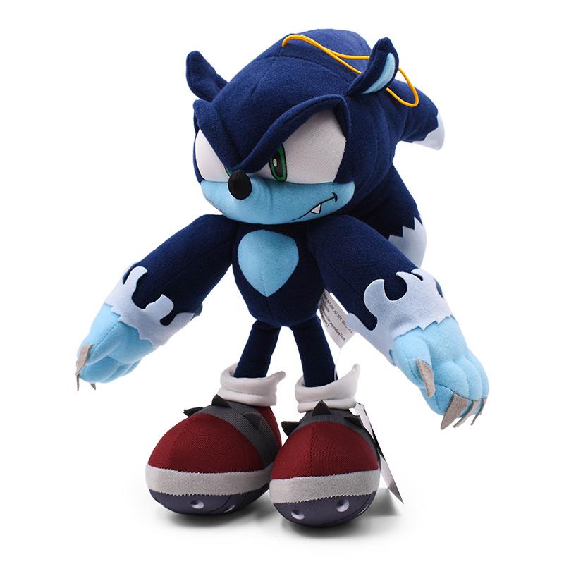 New Cartoon Sonic Anime Blue Plush Doll Toy Game Merchandise Tails Knuckles And The Hedgehog Toy Children'S New Year Gift
