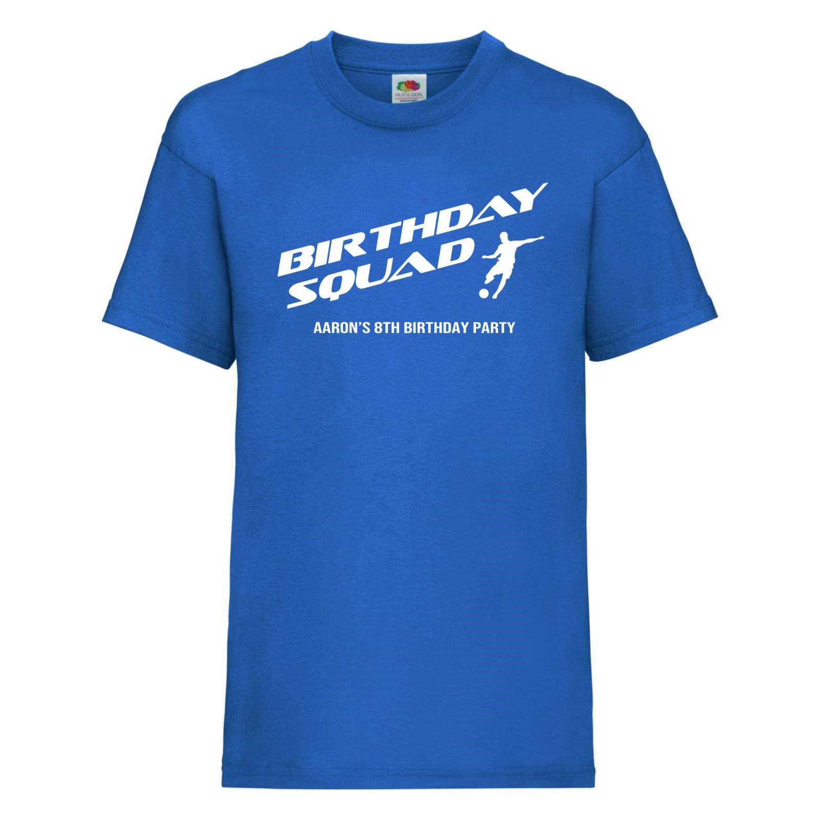 

Football Birthday Party TShirts, Birthday Squad Shirts, Personalised Birthday M