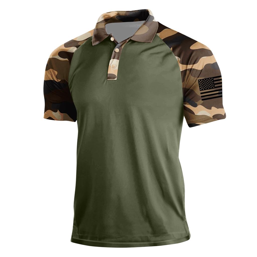 Men's Summer Print Short Sleeve Lapel Shirt Men's Casual Fashion Shirt
