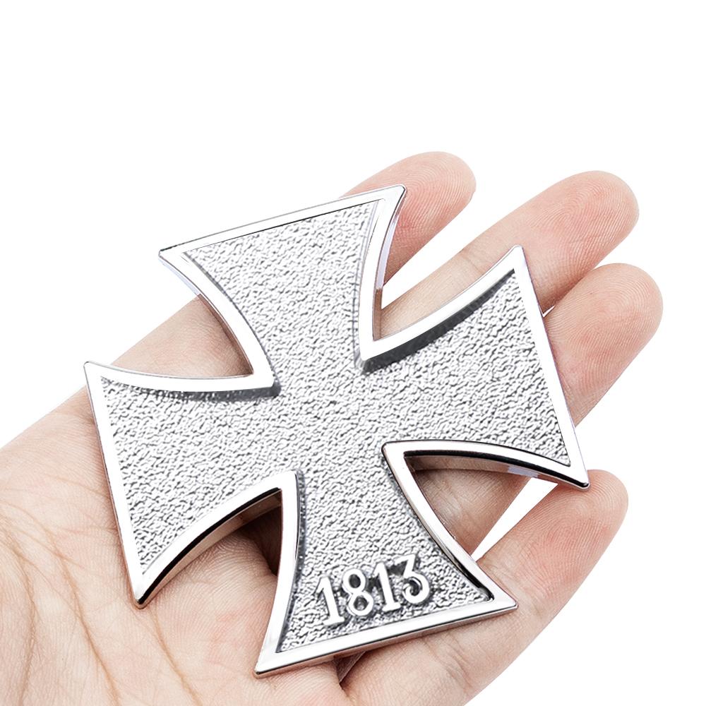 Car Styling 1813 Cross Badge Decoration Metal Sticker for Chevrolet Lada Cadillac Renault Toyota Suzuki Nissan Volvo Ford Jaguar R4