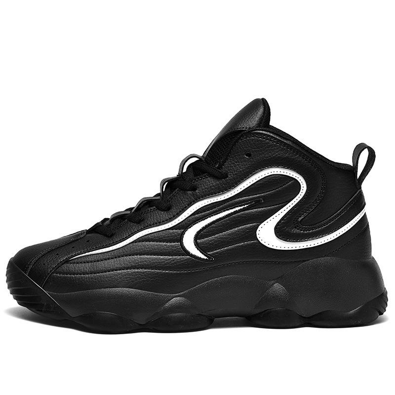 

Basketball shoes men s summer breathable middle help dad shoes trend large size student running sports shoes men 48