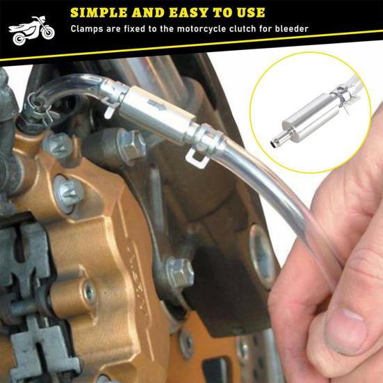Brake Bleeder Hose for Motorcycle Clutch Precision Check Valve Brake Bleeder Kit Motorcycle Clutch Master Cylinder Tool for Hydraulic System Bleeding