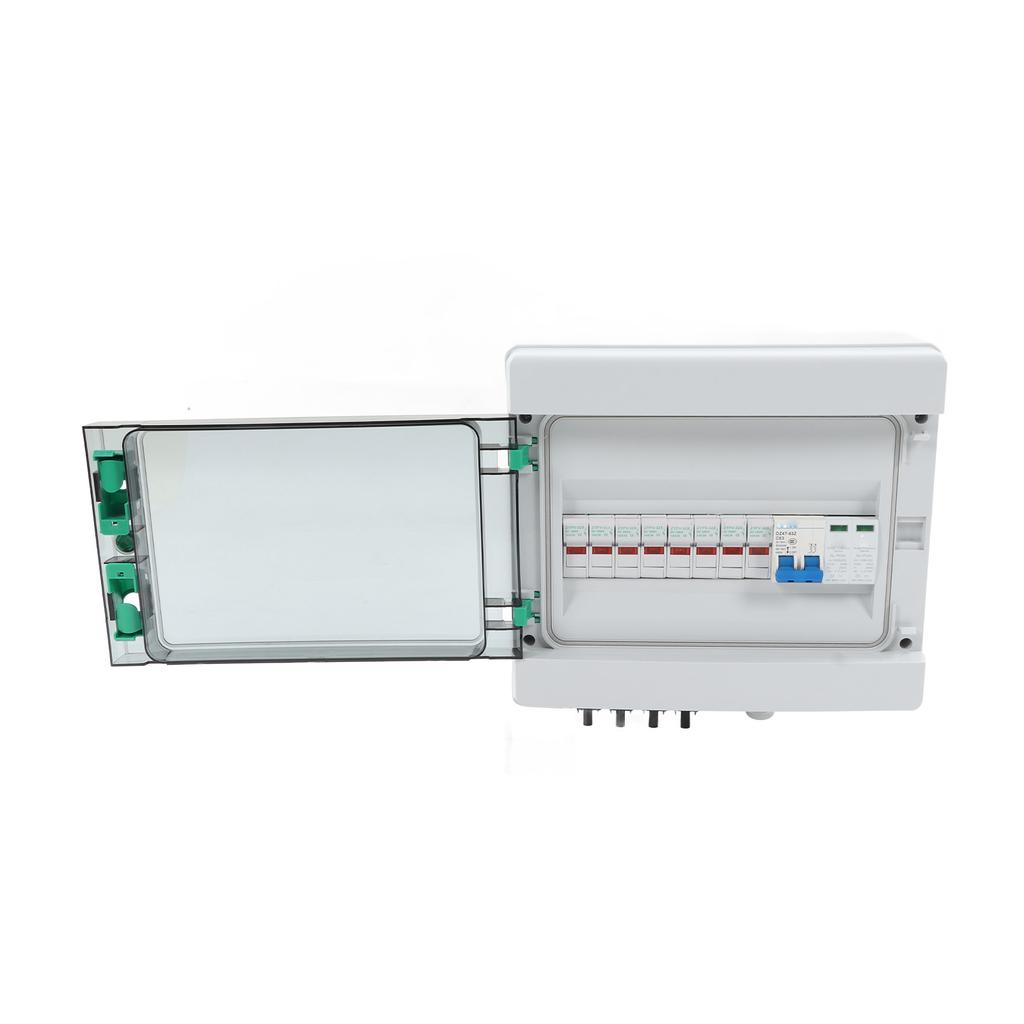 4 String PV Combiner Box with Surge Arrester 15A Fuse 63A DC Circuit Breaker IP67 Solar Combiner