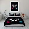 Futuristic Game Controller Design Print Bedding Set 1 Duvet Cover 2 Pillowcases for Adult and Children Luxury Gift Full Size