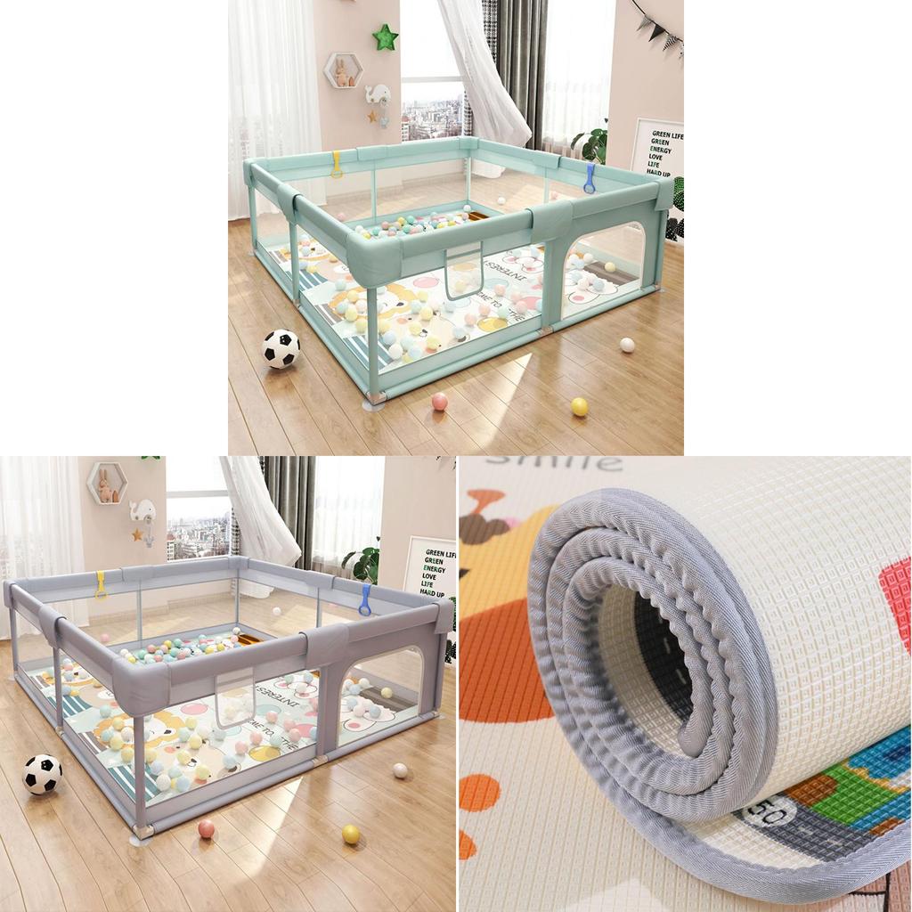 Baby Safety Fencing Playpen Indoor Gate With Ocean Ball And Hand Pull For Crawling And Learning