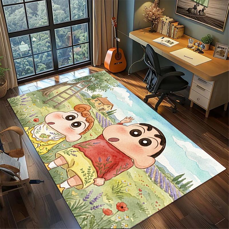 

Crayon Shin-chan Washable Large Carpet Non Slip Area Rug Gamer Room Bedroom Floor Mat 60x90cm