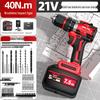 Delixi Brushless Rechargeable Lithium Impact Drill & Screwdriver: Multifunctional Handheld Electric Pistol Drill for Household Use