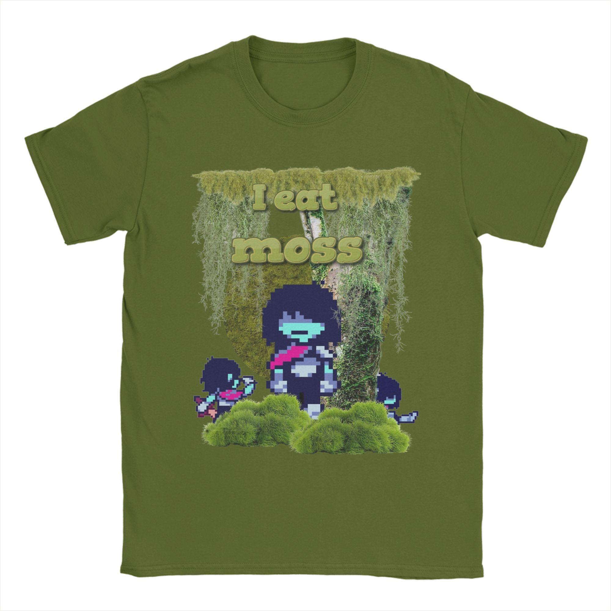 

Я їм мох Кріс Deltarune Футболки для чоловіків Модні Футболки 100% Бавовна З круглим вирізом З коротким рукавом Футболка Подарунок на День Народження Топи 2XL