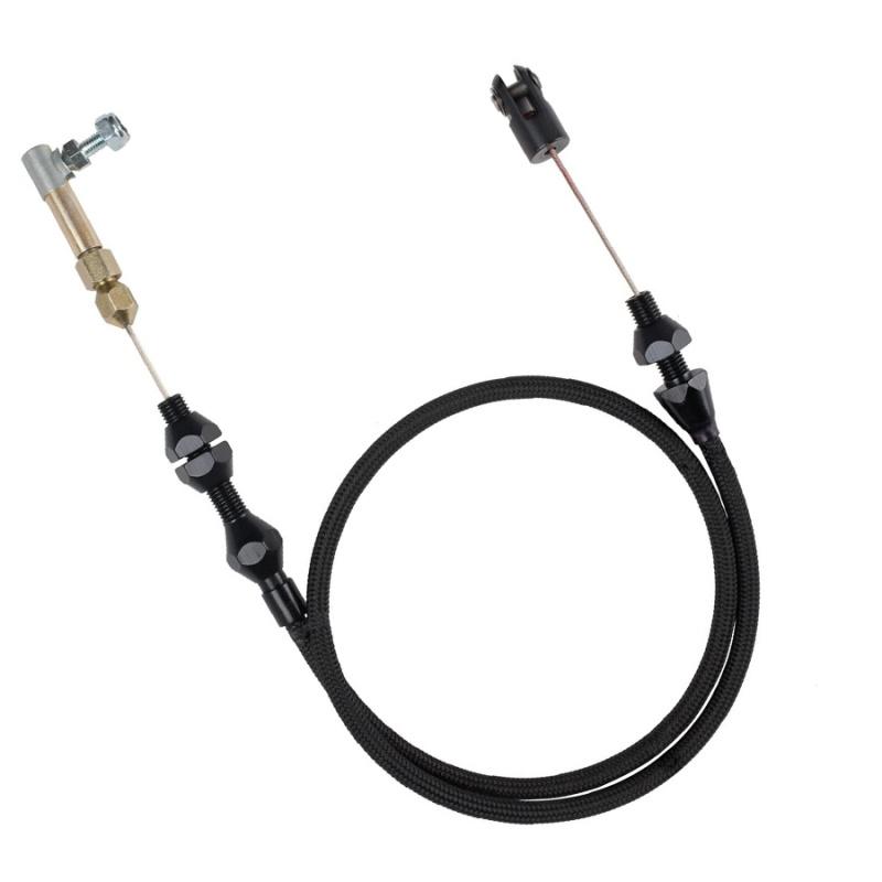 Universal Throttle Cable Stainless Steel 24" For Mopar Rubber Ford GM and More