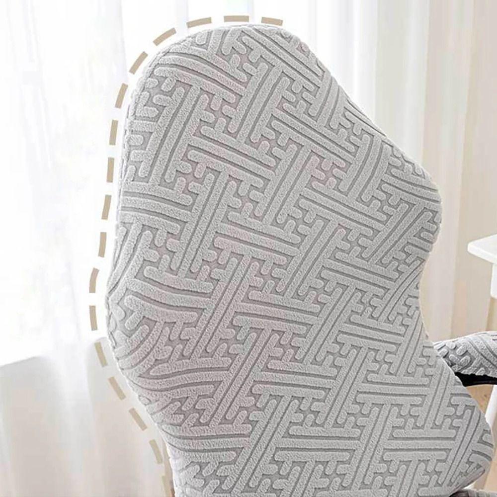 1Pcs Elastic Stretch Chair Cover Set Fleece Jacquard Dustproof Gaming Chair Covers Universal with Armrest Cover