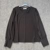 Surplus Stock from Foreign Trade, European Style Patchwork Autumn New Women's Long-Sleeve Pullover Shirt T-Shirt, Round Neck, Loose Fit