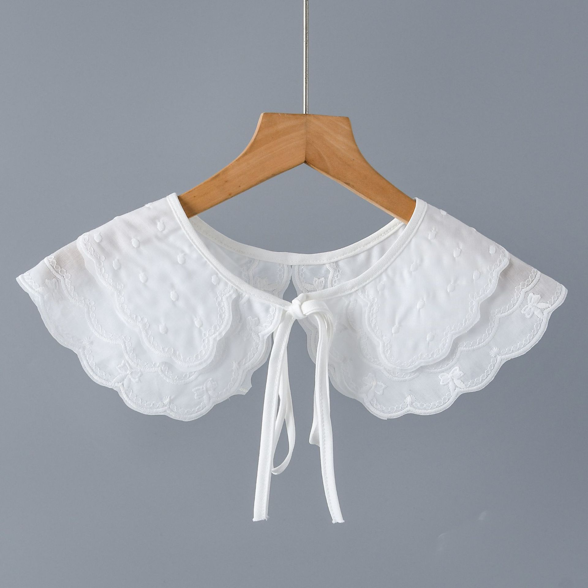 

Новый дизайн вышивка бабочками ложный воротник для женских накидок на плечи шалей съемный воротник для свитера накладной воротник