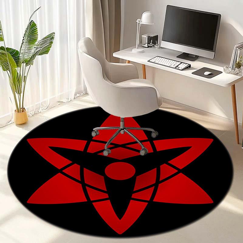 Famous cartoon NARUTO protagonist Uzumaki Naruto round carpet soft home decoration anti-slip door mat outdoor picnic mat carpet M2