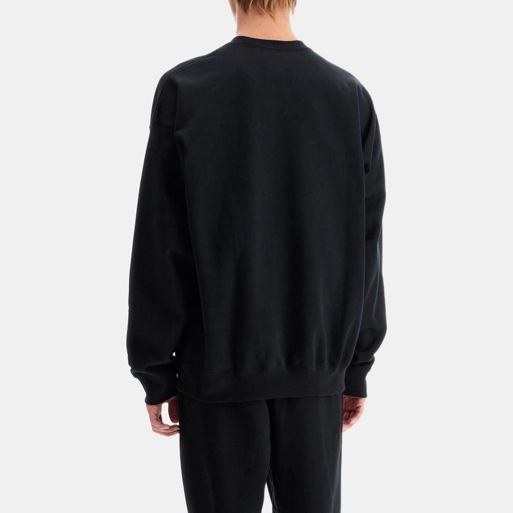 Y-3 Sweatshirt à manches longues et col rond de couleur unie pour femme Noir IW0075