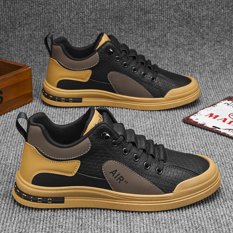 

Men s shoes four seasons new low-top foot cover Korean version light contrasting color board shoes youth sports and leisure shoes flat-soled trendy s 44