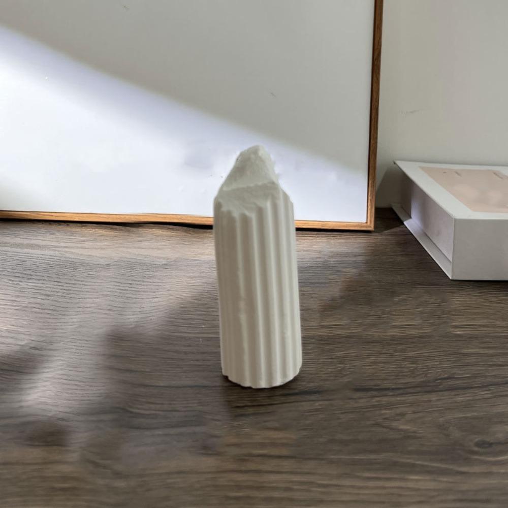 Luxury Roman Column Ring Stand Exquisite Ring Display Rack Vintage Plaster Ring Holder  Photo Props