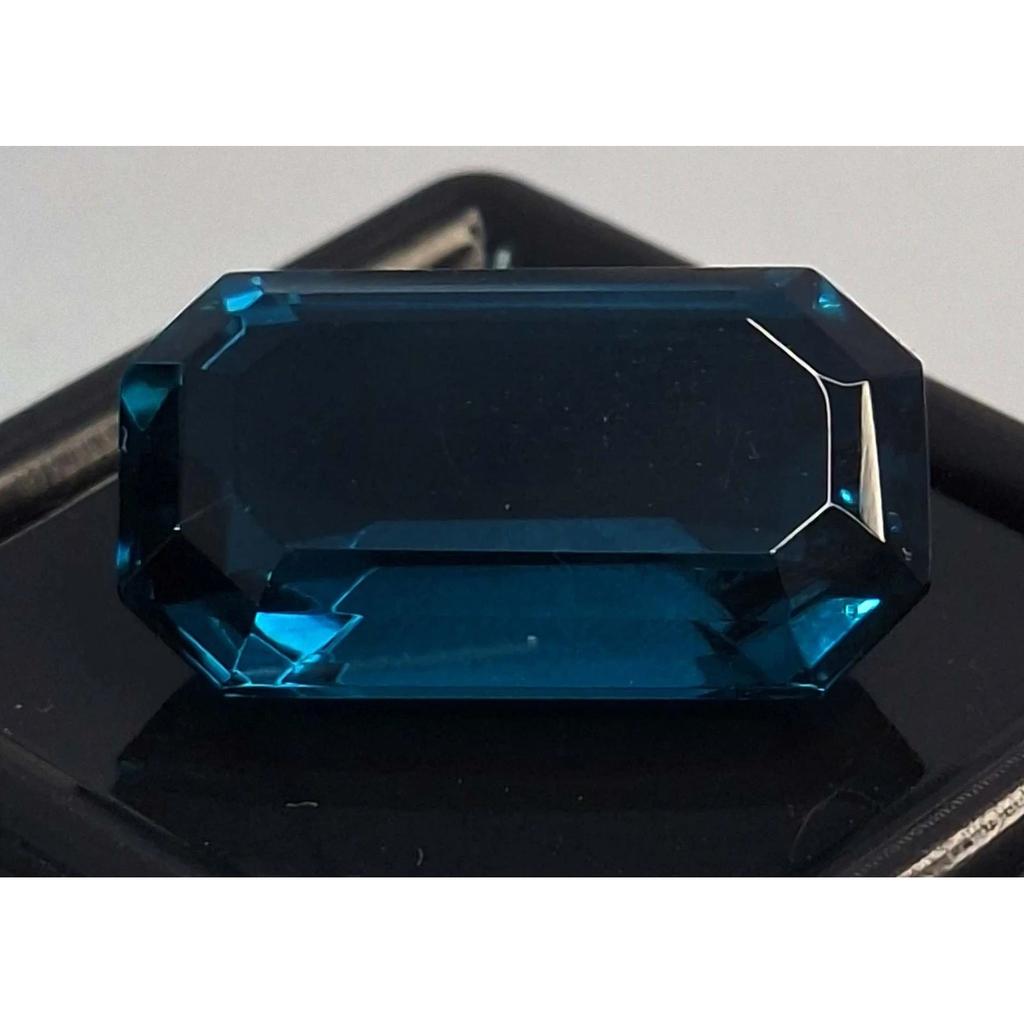 Natural Indicolite Tourmaline Blue Emerald Cut 10-12 Ct Fabulous Loose Gemstone