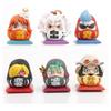 Q-Version One Piece Anime Figure Luffy Zoro Sanji Nami Cos Super Dharma Figurine Pvc Statue Model Toys Car Ornaments