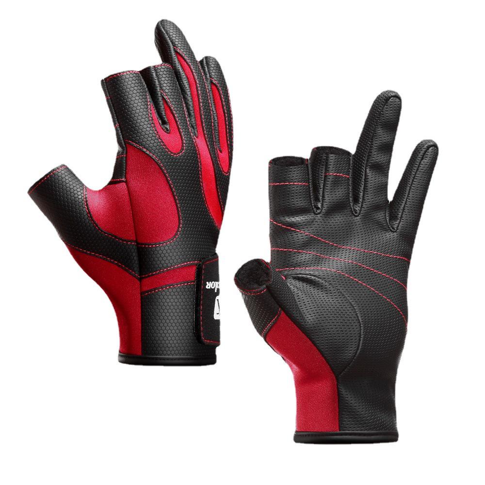 Outdoor Non-Slip Wear-Resistant Three-Finger Fishing Gloves - Unisex Sports & Cycling