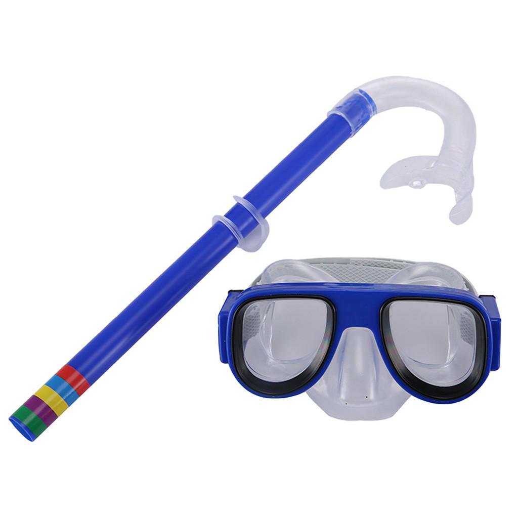 

Силиконовые очки для плавания с большой оправой и противотуманной защитой для плавания с гальваническим покрытием HD синий