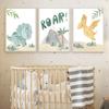 Wandkunst Leinwand Malerei Cartoon Niedlichen Dinosaurier Rex Baby Kinderzimmer Dekoration Poster Und Drucke Hause Schlafzimmer Wand Bilder