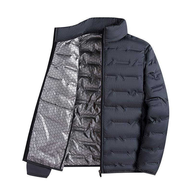 Men's Lightweight Graphene Down Jacket - 80% White Duck Down, Warm and Casual