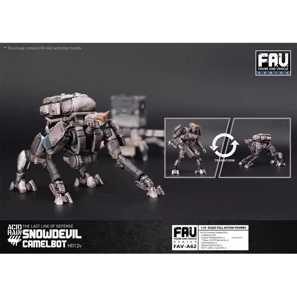 HiPlay TOY ALLIANCE Scale ACID RAIN Snow Devil Camelbot HR12v Action Painted and Finished 1/18 FAV-A62 Figure,