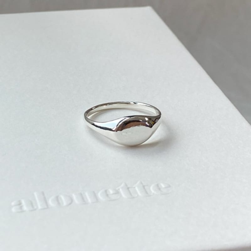 alouette baby signet ring