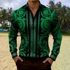 Camicia Lunga con Fantasia Barocca di Lusso, Elegante Top Moda Uomo