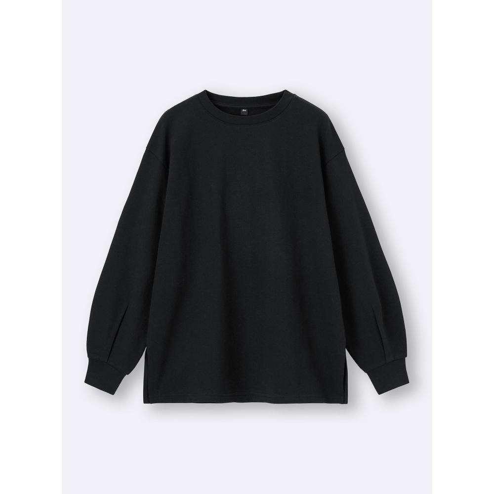 Gu By Uniqlo LighT SweaT Oversized T  Long Sleeve 