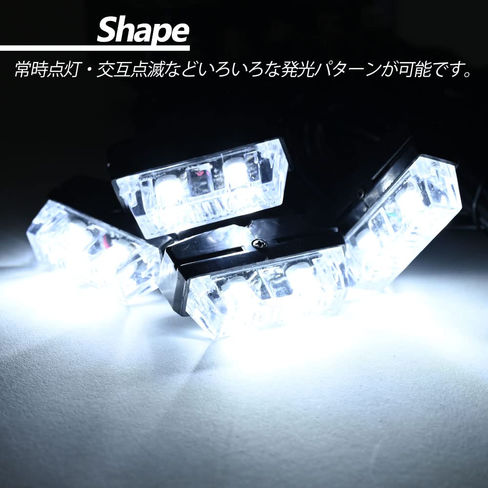 12V Car LED Strobe Light Flashlight Strobe Light Flash Light with Switch