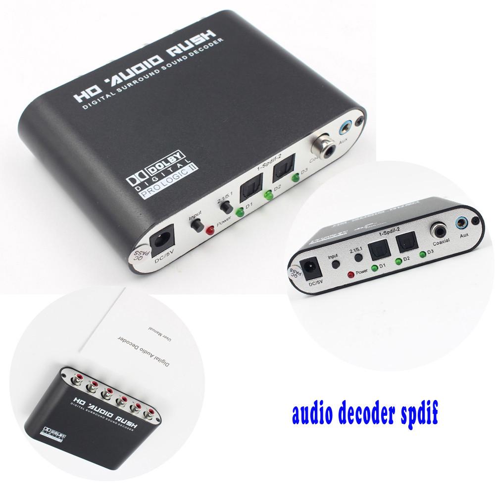 

Wiistar 5,1-дюймовый аудиодекодер Spdif Coaxise Rca dts AC3 Digitale 5,1 Versterker