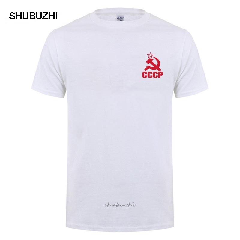 Soviet Flag Hammer Sickle Communist Communism Cccp T Shirt Men USSR Soviet Union KGB Moscow Russia Tshirt Tshirt Camiseta S