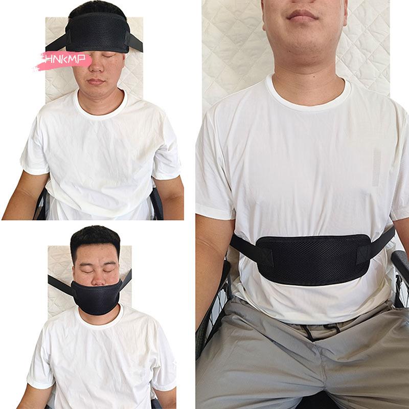 Adjustable Anti-Fall Wheelchair Seat Belt with Quick Release Straps Waist & Head Restraints for Elderly Patient Care