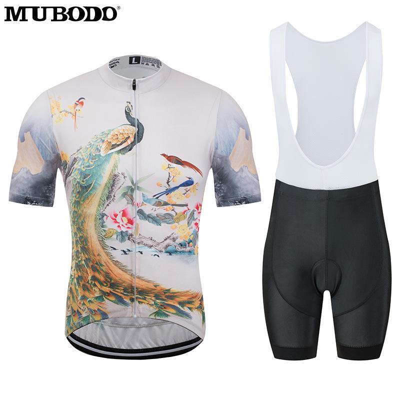 

MUBODO 3D Влагоотводящий Дышащий Велокостюм с коротким рукавом и логотипом Small