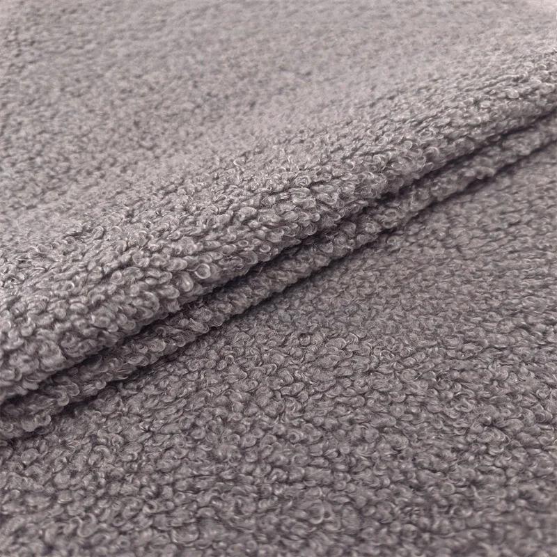 100x160cm Fur Plain Stretch Fabric for Children's Clothes Dolls Sewing Winter Coats White Teddy Hair Plush Cloth Smooth Drape