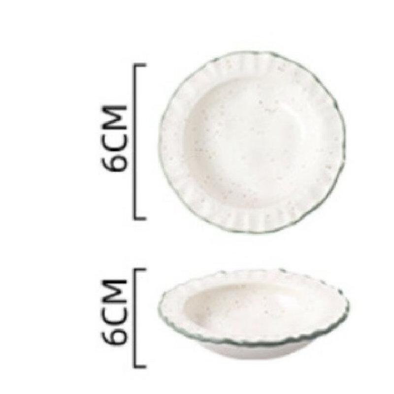 LISM Nordic Ceramic Scalloped Dinnerware Collection