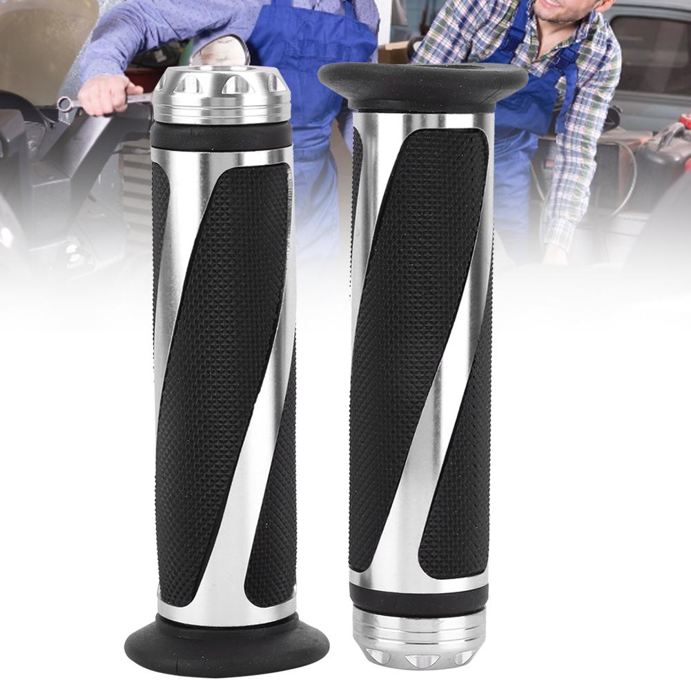 1 Pair Metal Motorcycle Throttle Handlebars Hand Grips Modification Accessory