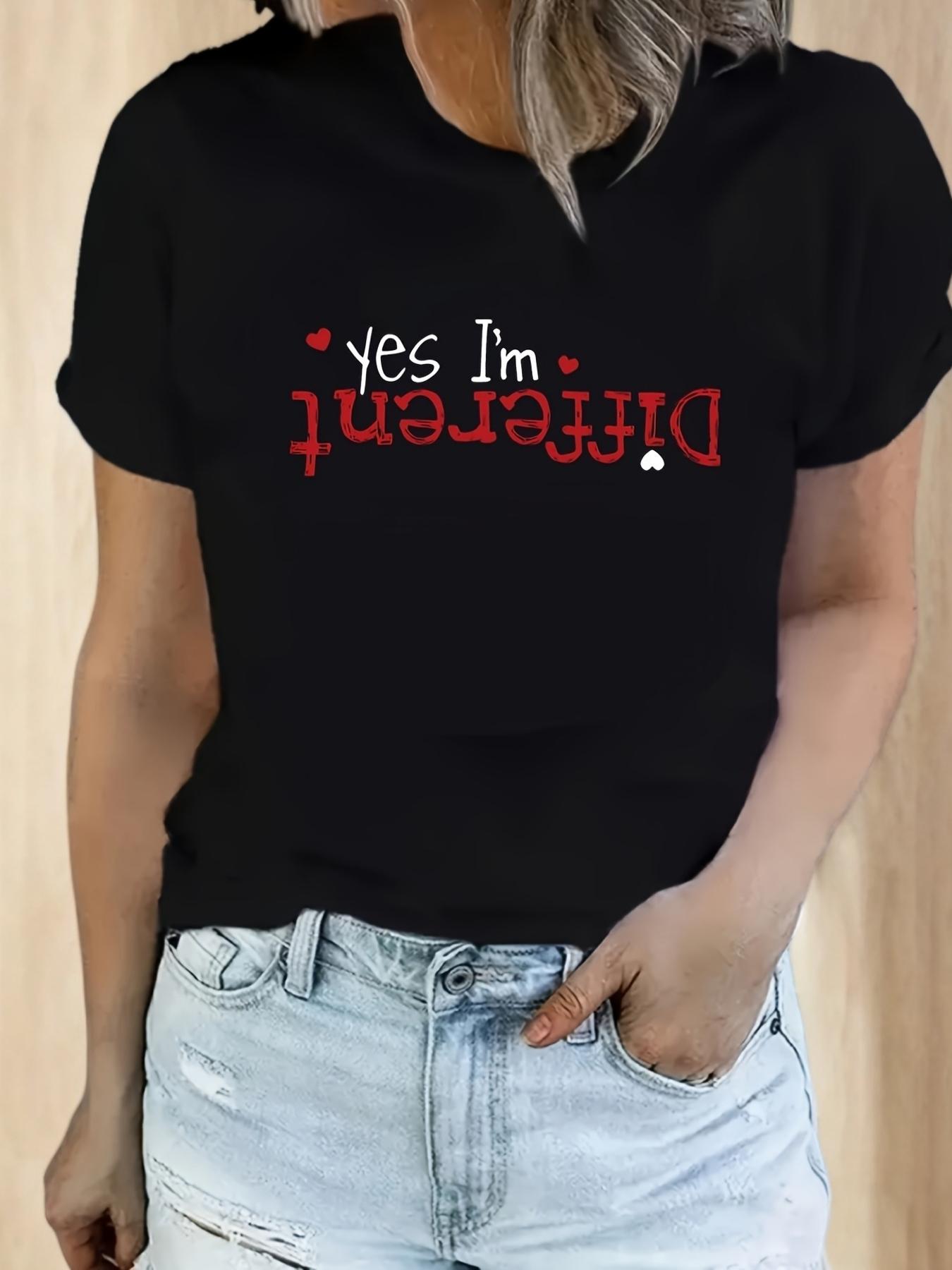 Yes I m Different Graphic T-shirt XXXL