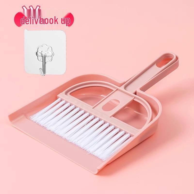 Mini Tischbesen und Kehrschaufel-Set mit weichen Borsten – Perfekt für Tische, Betten, Fensterbänke und Kinderbereiche.