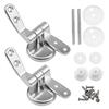 Toilet Lid Hinges Tightening Durable Zinc Alloy Seat Top Cover Mounting Accessories for Universal Bathroom Toilet Seat