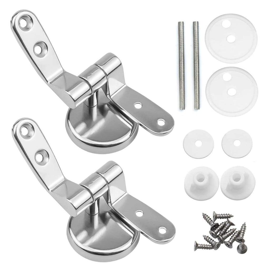 Toilet Lid Hinges Tightening Durable Zinc Alloy Seat Top Cover Mounting Accessories for Universal Bathroom Toilet Seat