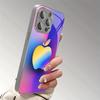 Rainbow-Colored For Apple Pattern Glass Electroplate Phone Case For iPhone 11 12 13 14 15 16 17 Pro Max 15 Plus 16E 17 Air Cover