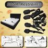 BDSM Restraint Kit for Bed - Adjustable Wrist & Ankle Cuffs with Secure Straps | Soft Yet Strong Bondage Gear for Couples, Beginners & Adults